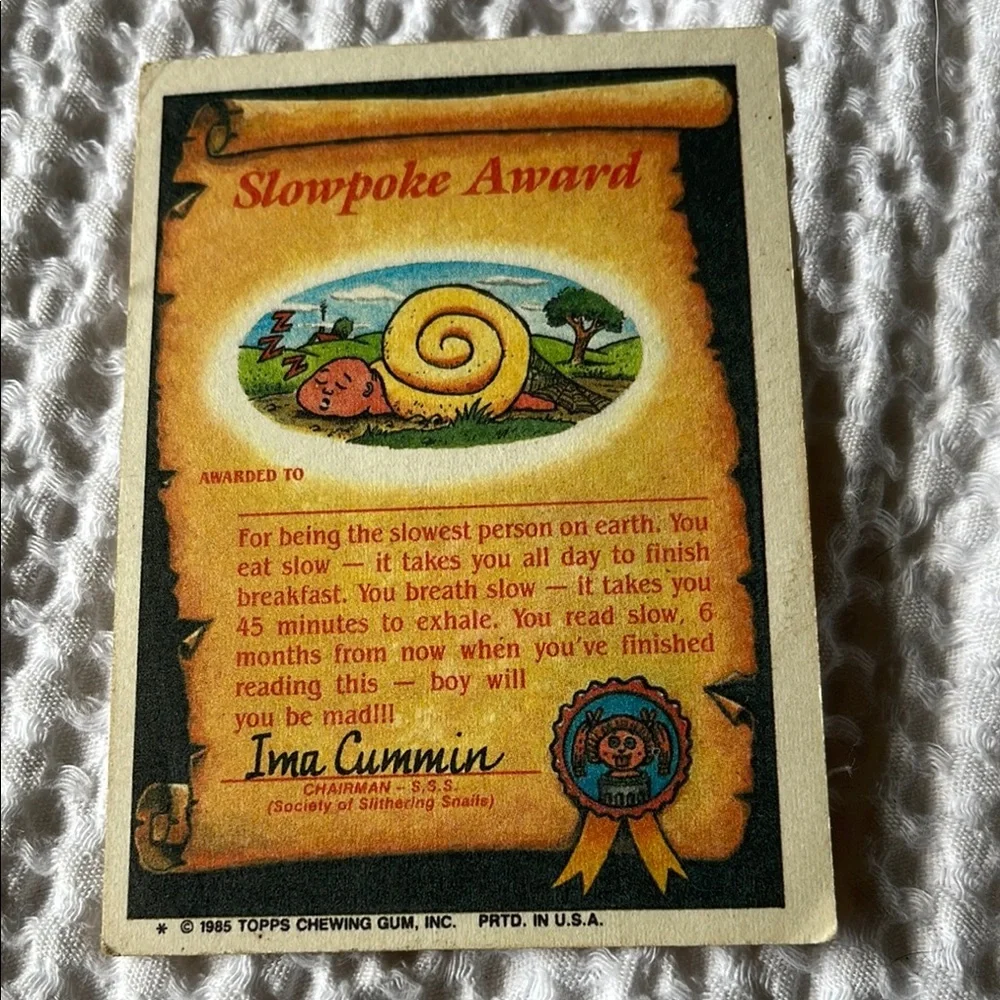 Garbage Pail Kids Pegleg Peter Trading Card - Picture 2 of 2